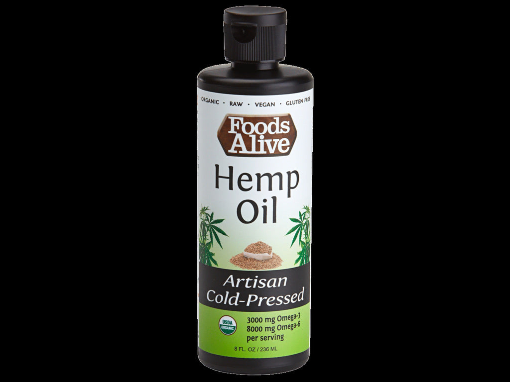 Foods Alive Artisan Cold Pressed Hemp Seed Oil Now Available at Hemp Angel Products